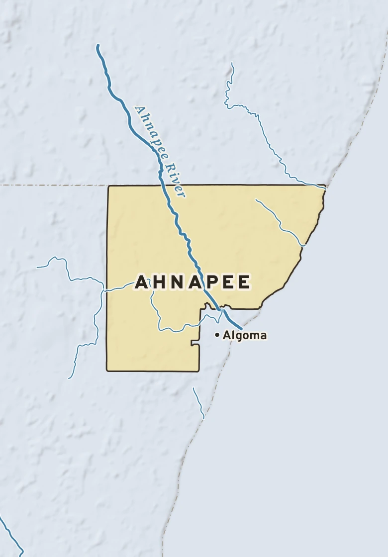 Atlas plate of Ahnapee, Wisconsin.
