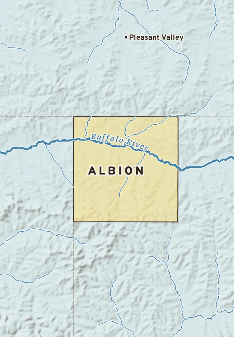 Atlas plate of Albion, Wisconsin.