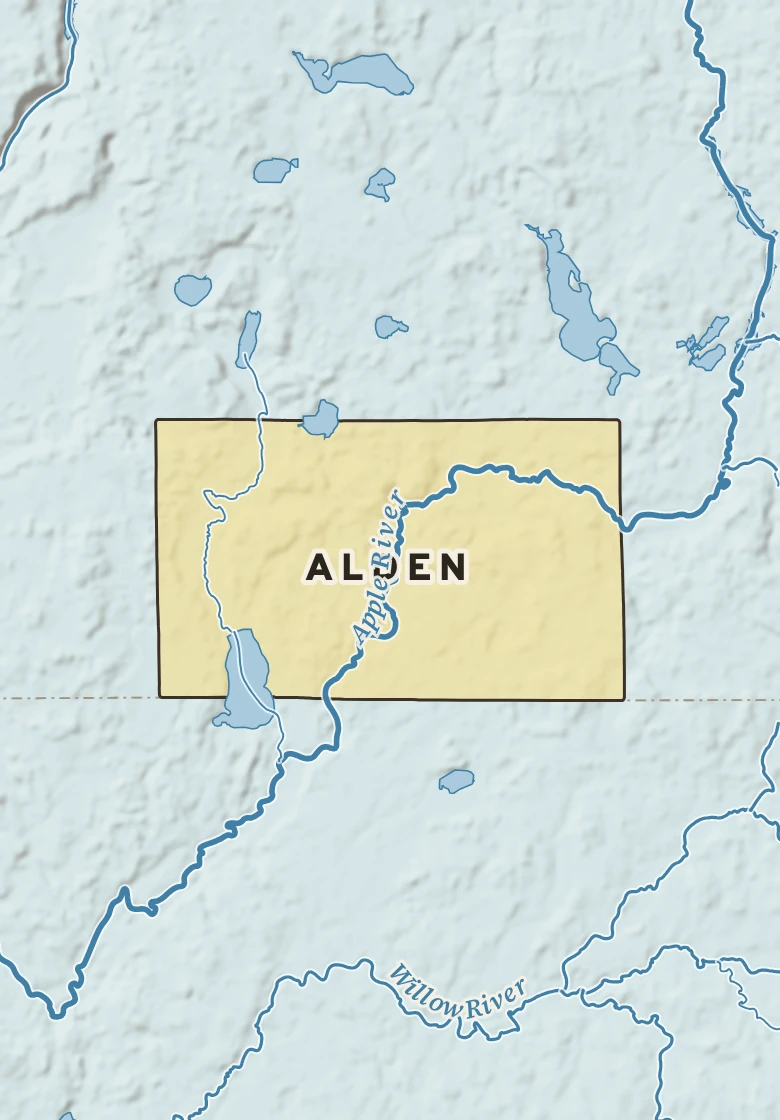 Atlas plate of Alden, Wisconsin.