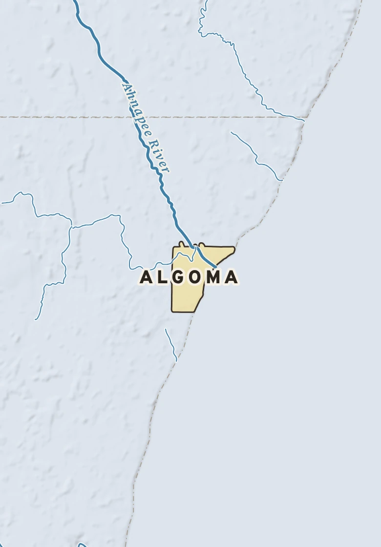 Atlas plate of Algoma, Wisconsin.