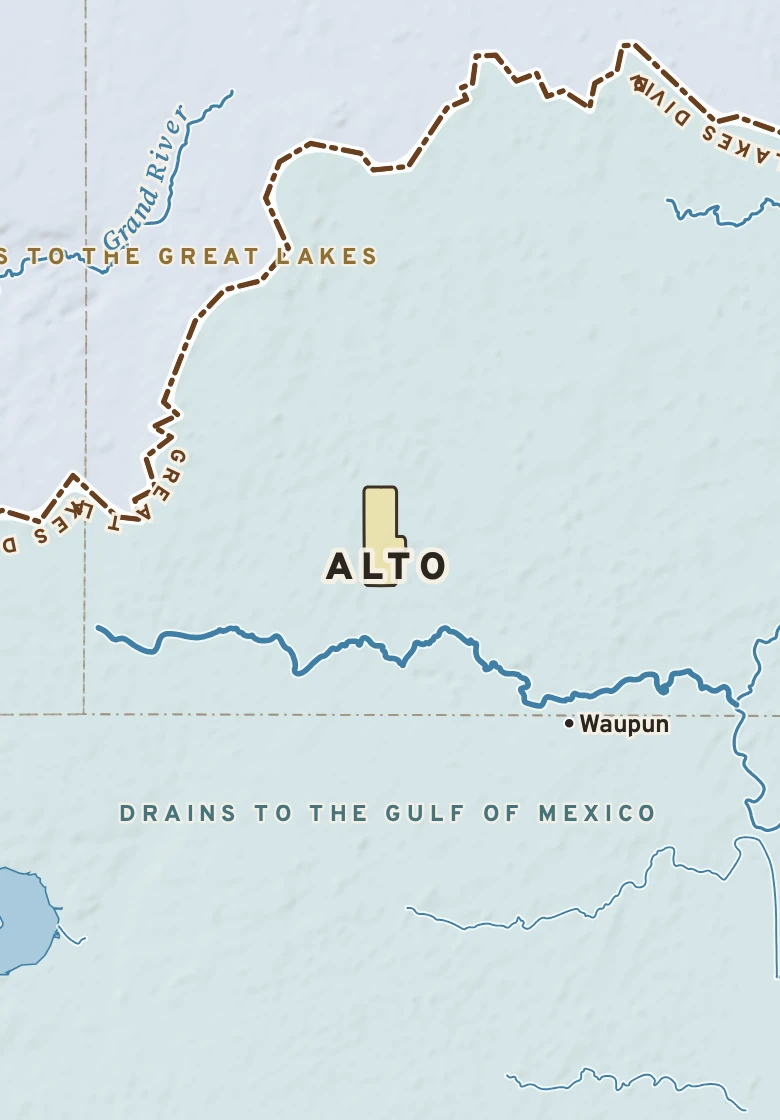 Atlas plate of Alto, Wisconsin.