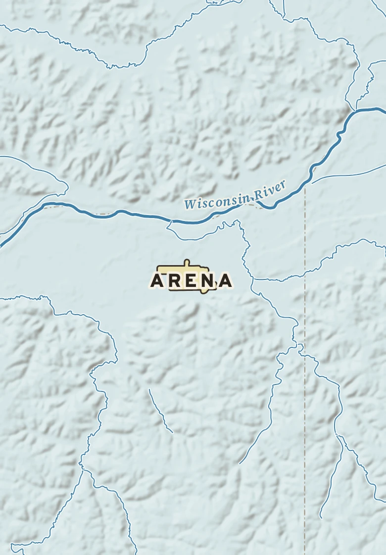 Atlas plate of Arena, Wisconsin.