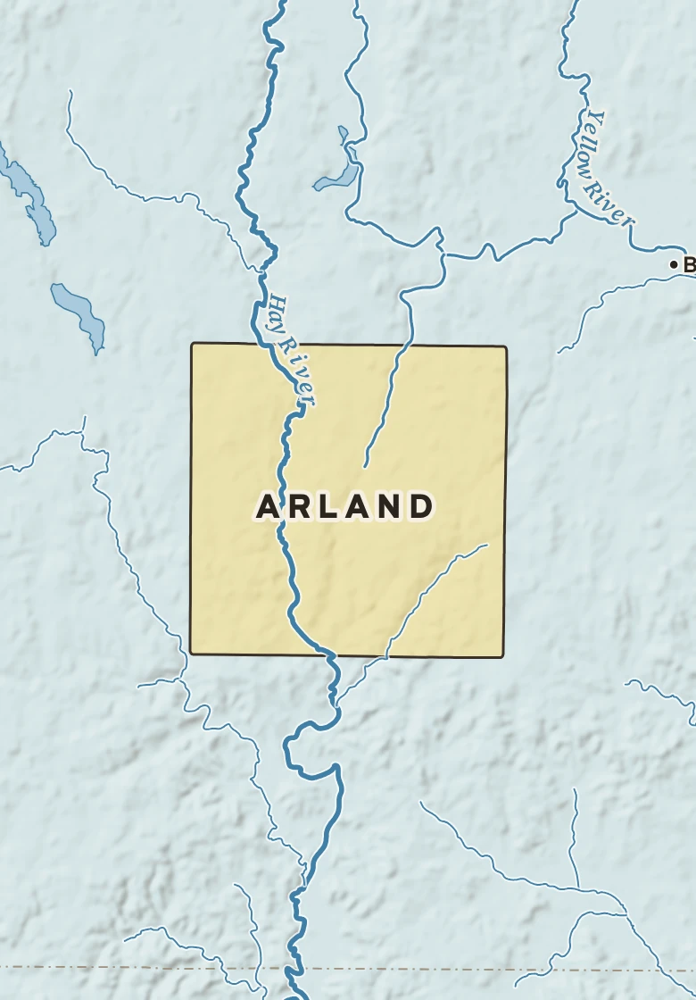 Atlas plate of Arland, Wisconsin.