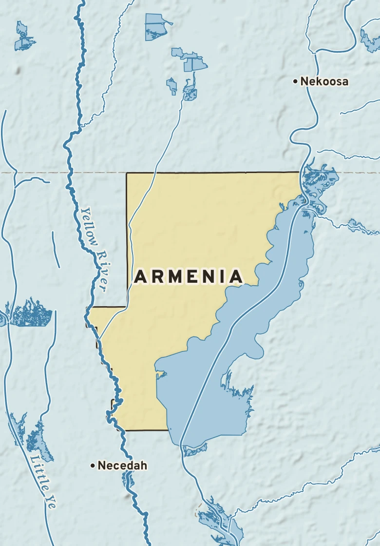 Atlas plate of Armenia, Wisconsin.