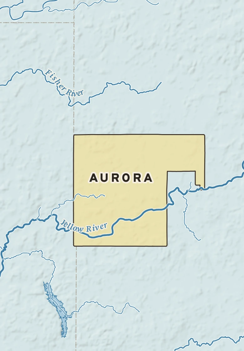 Atlas plate of Aurora, Wisconsin.