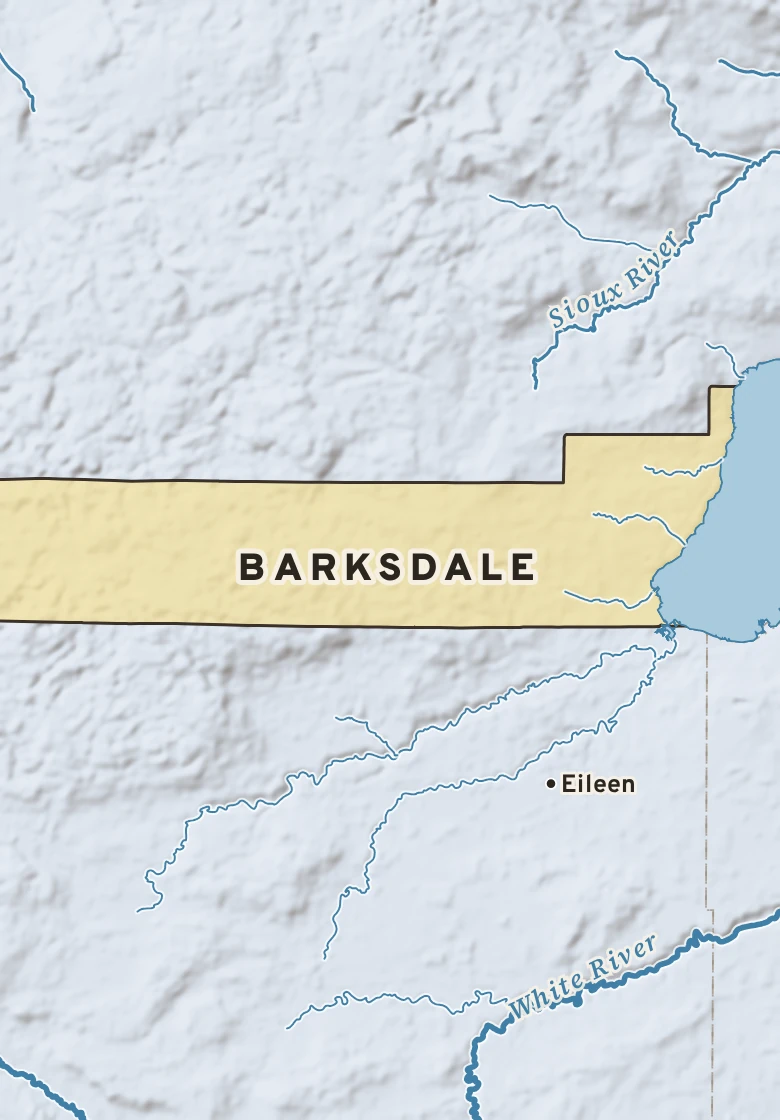 Atlas plate of Barksdale, Wisconsin.