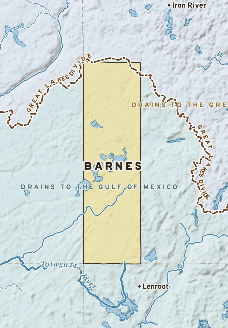Atlas plate of Barnes, Wisconsin.