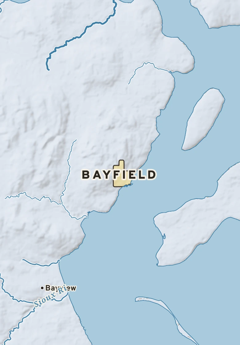 Atlas plate of Bayfield, Wisconsin.