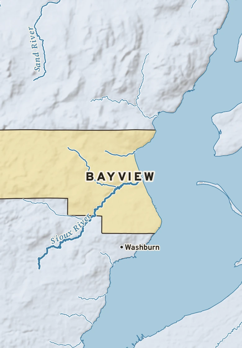Atlas plate of Bayview, Wisconsin.