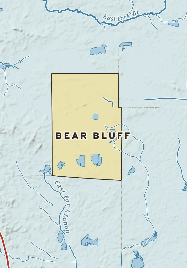 Atlas plate of Bear Bluff, Wisconsin.