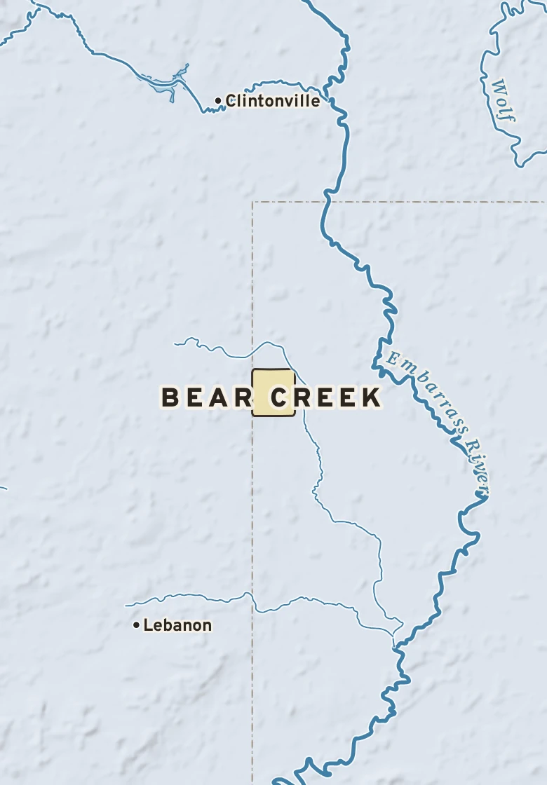 Atlas plate of Bear Creek, Wisconsin.