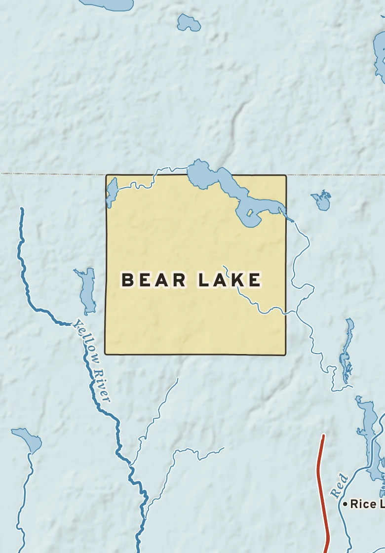 Atlas plate of Bear Lake, Wisconsin.