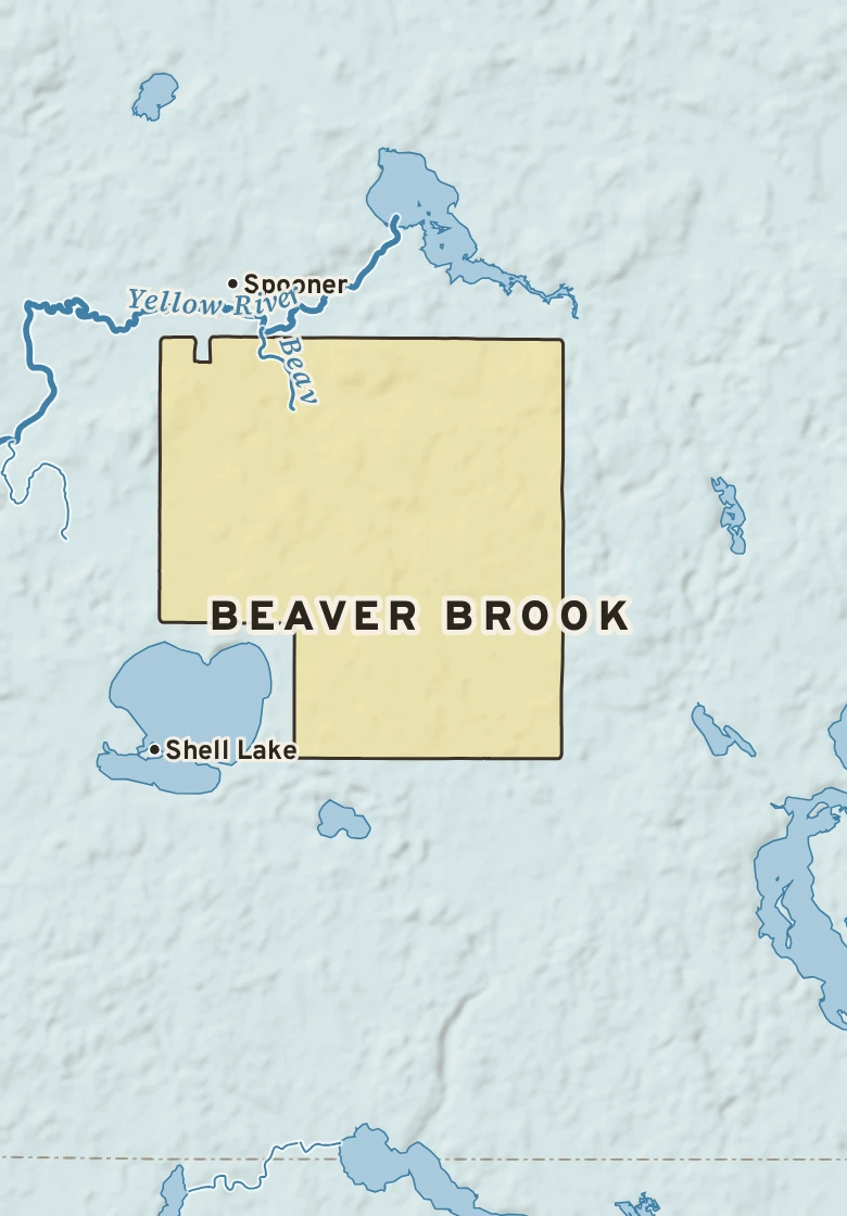 Atlas plate of Beaver Brook, Wisconsin.