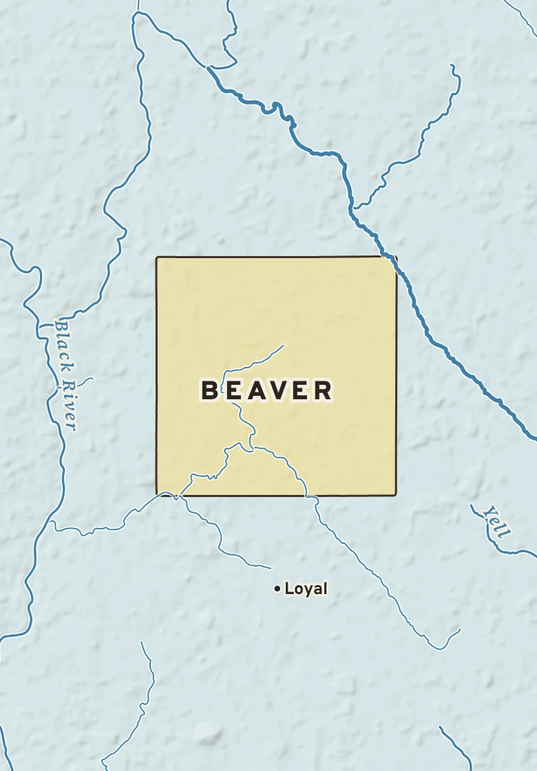 Atlas plate of Beaver, Wisconsin.