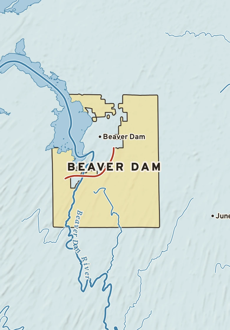 Atlas plate of Beaver Dam, Wisconsin.