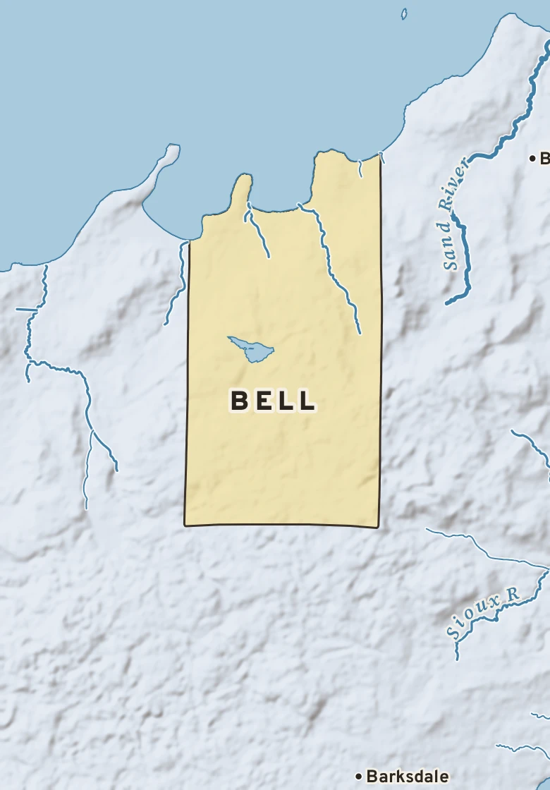 Atlas plate of Bell, Wisconsin.