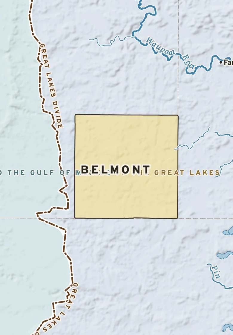 Atlas plate of Belmont, Wisconsin.