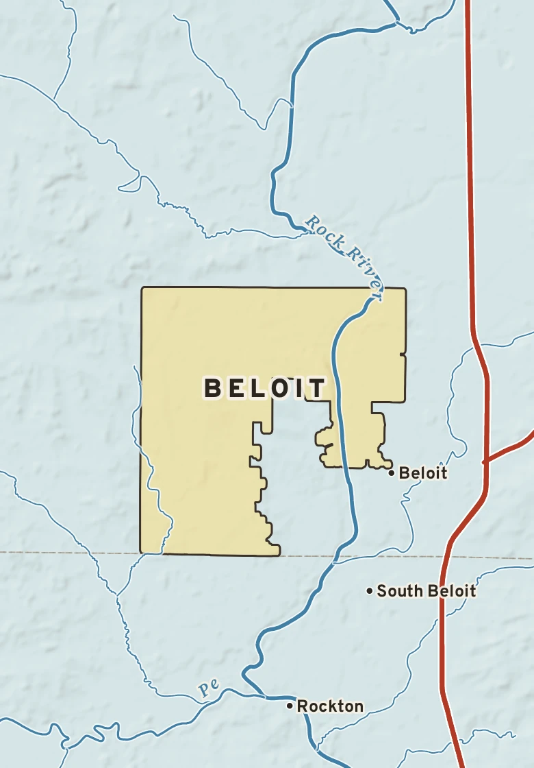 Atlas plate of Beloit, Wisconsin.