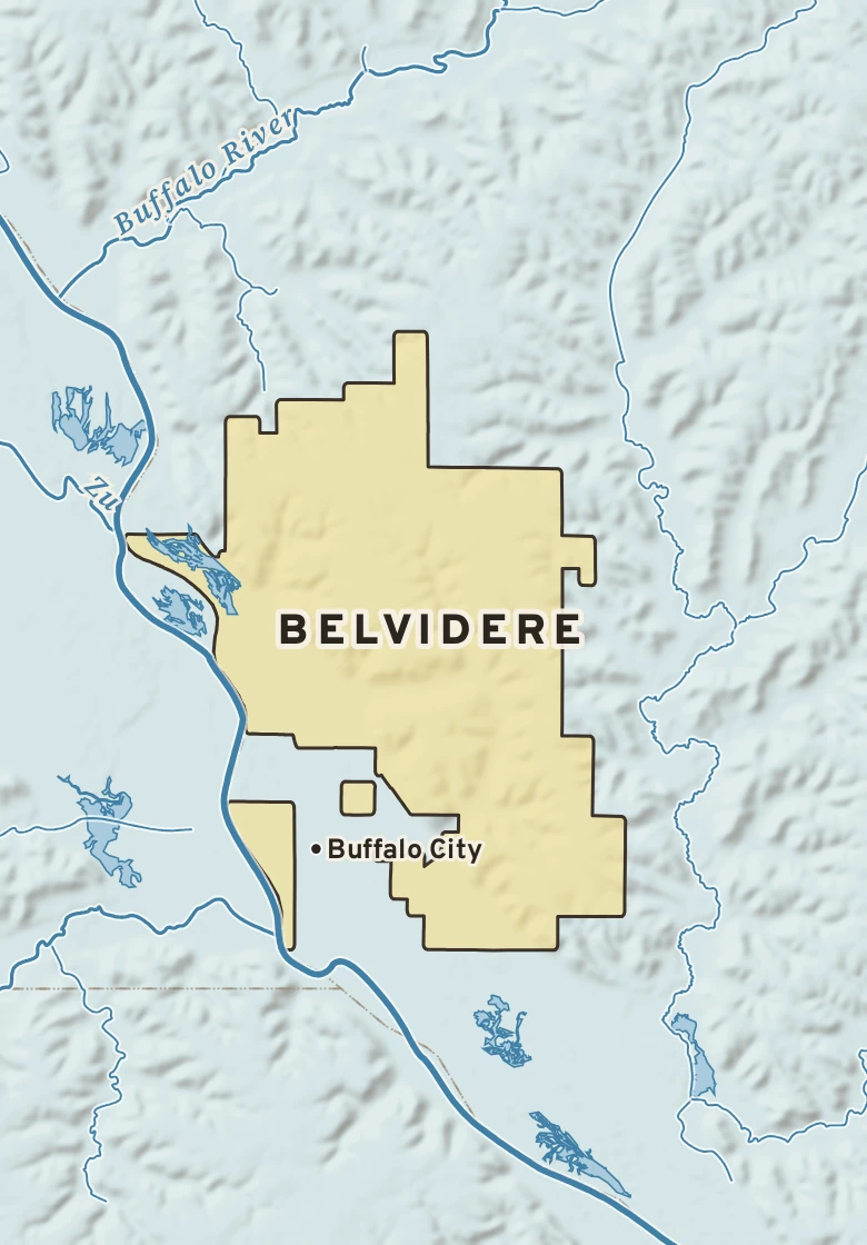 Atlas plate of Belvidere, Wisconsin.