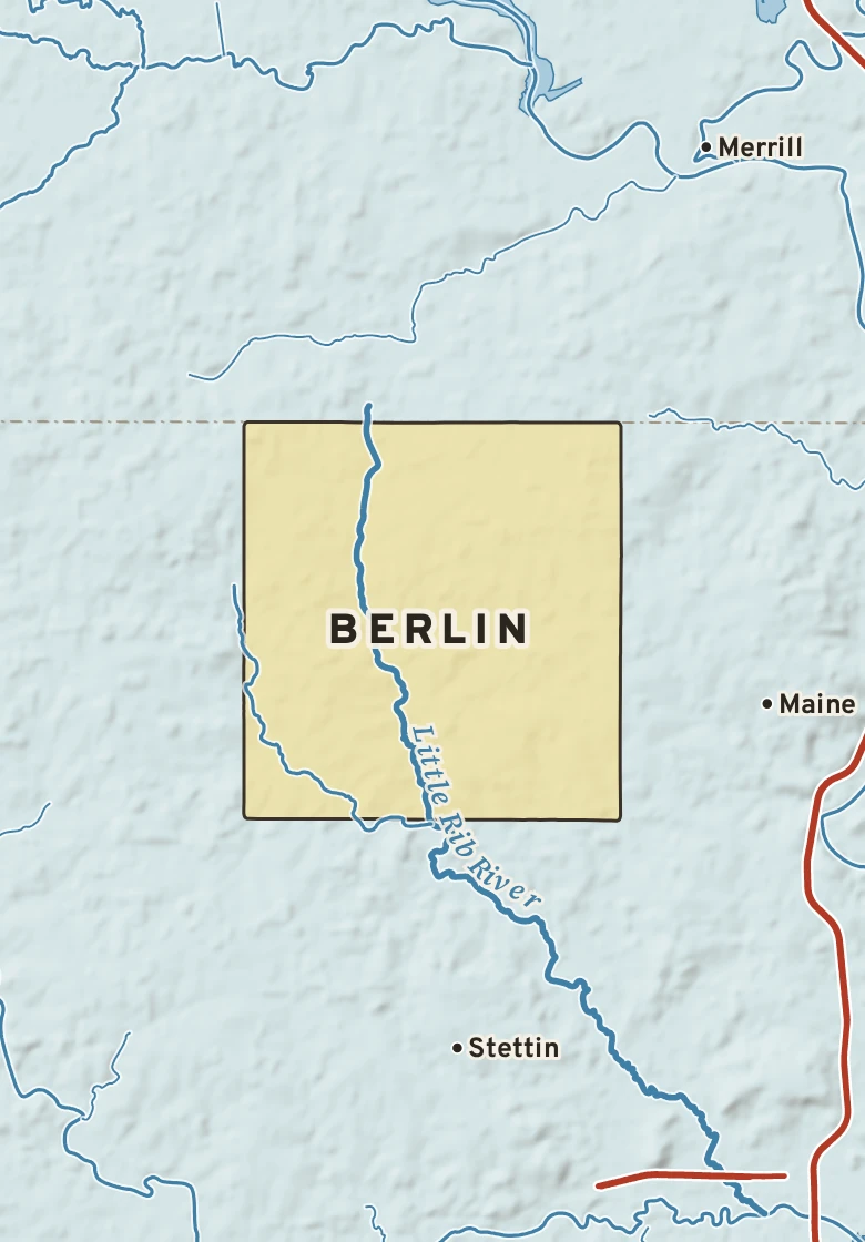 Atlas plate of Berlin, Wisconsin.