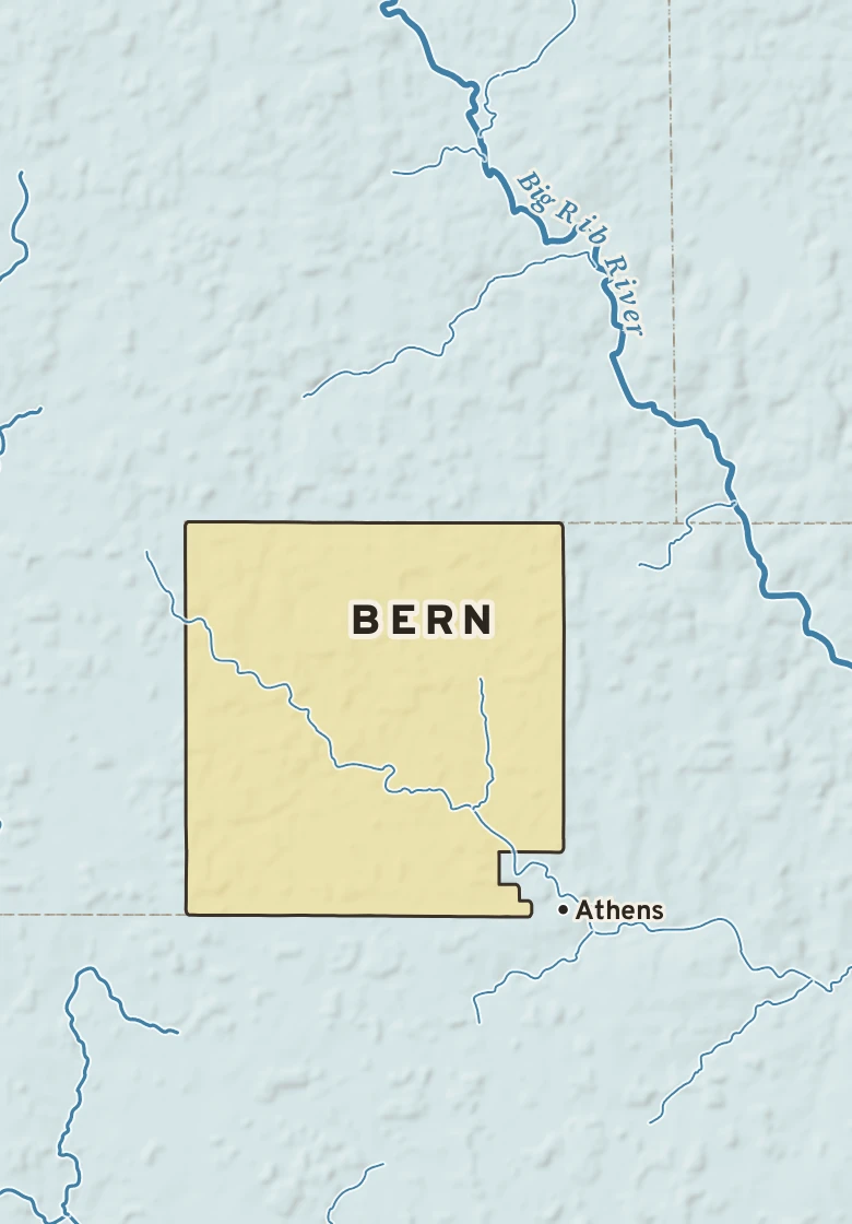 Atlas plate of Bern, Wisconsin.