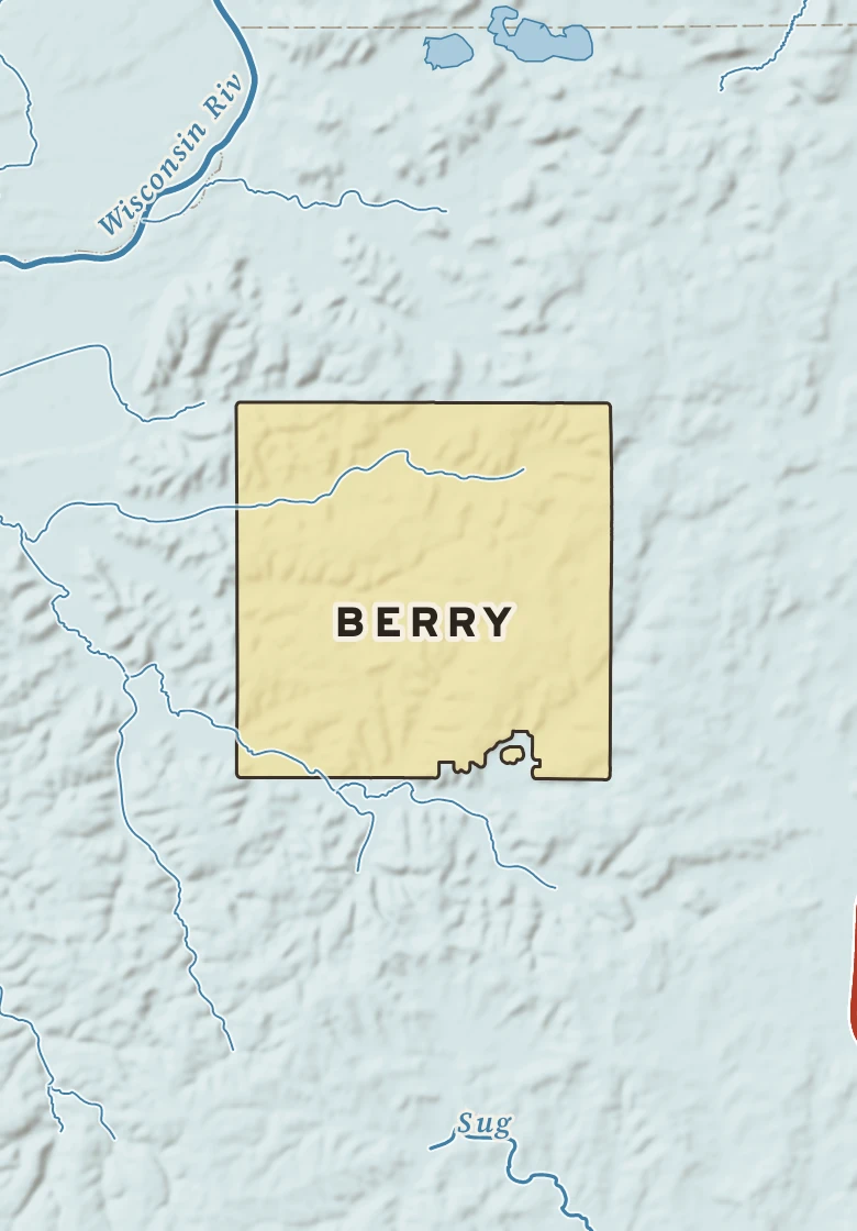 Atlas plate of Berry, Wisconsin.