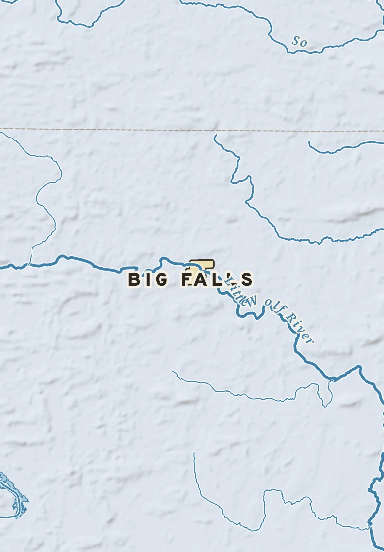 Atlas plate of Big Falls, Wisconsin.