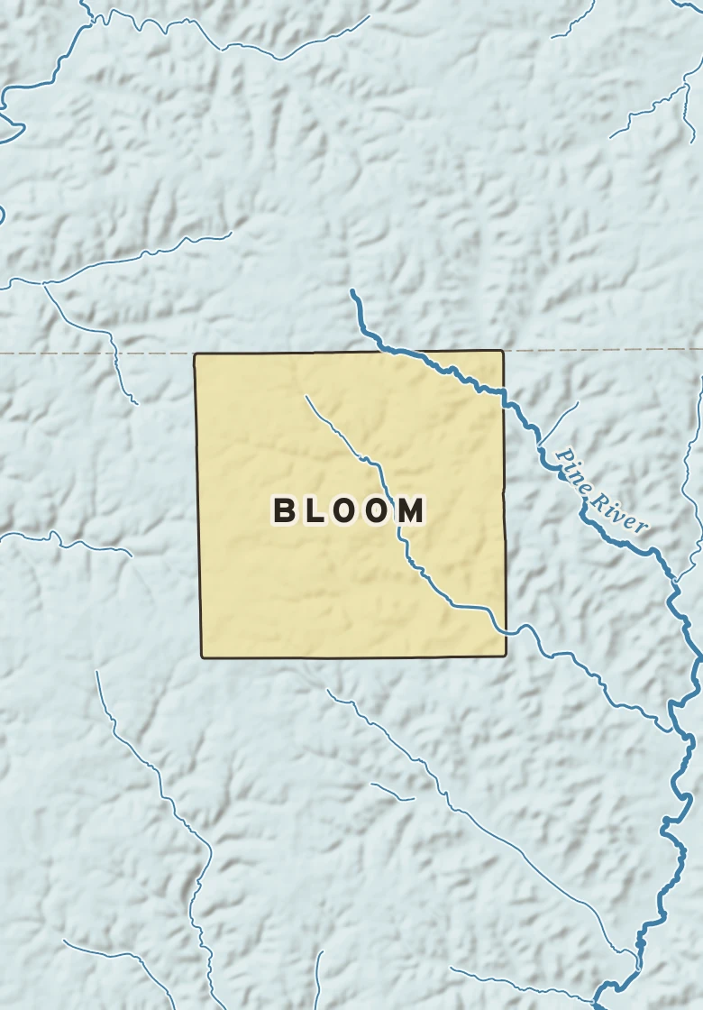 Atlas plate of Bloom, Wisconsin.