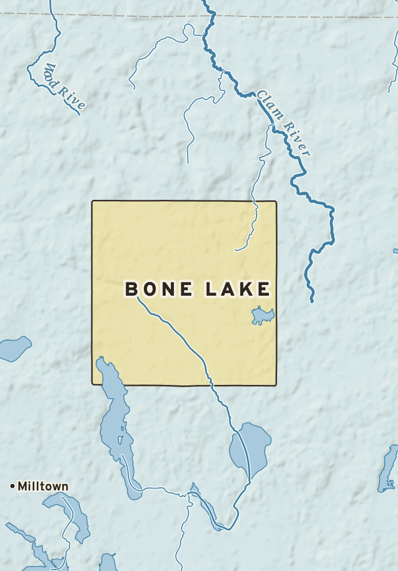 Atlas plate of Bone Lake, Wisconsin.