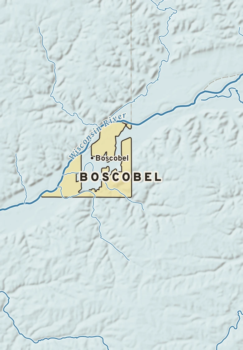 Atlas plate of Boscobel, Wisconsin.