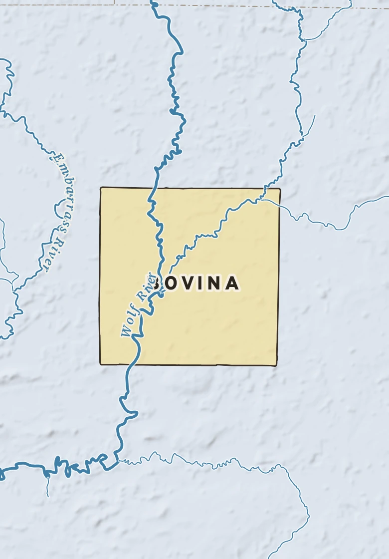 Atlas plate of Bovina, Wisconsin.
