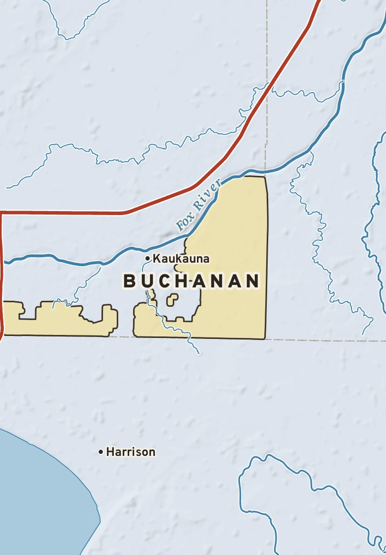 Atlas plate of Buchanan, Wisconsin.
