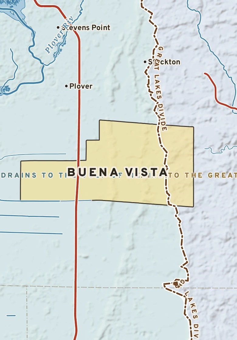 Atlas plate of Buena Vista, Wisconsin.