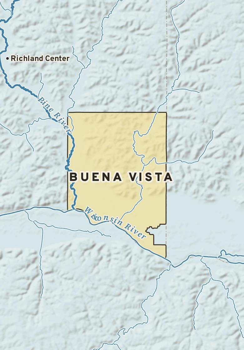 Atlas plate of Buena Vista, Wisconsin.