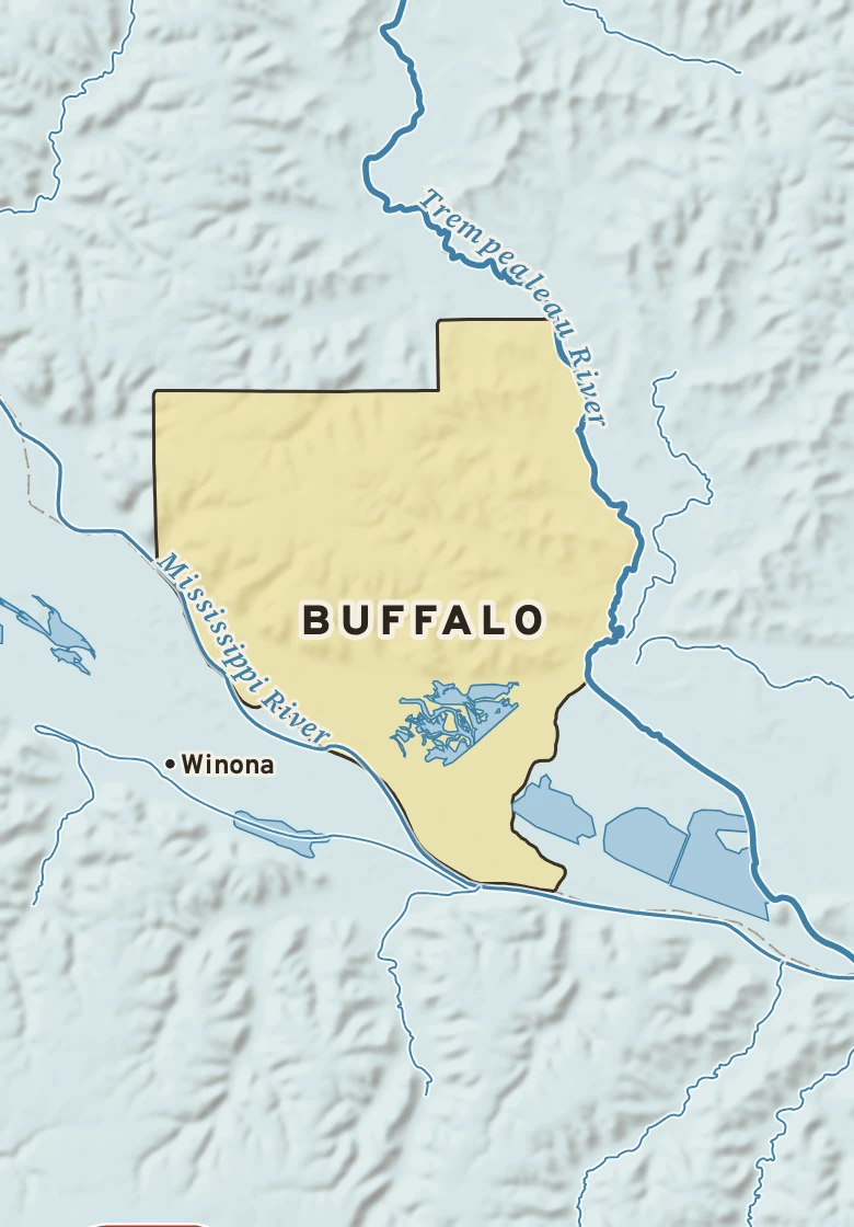 Atlas plate of Buffalo, Wisconsin.