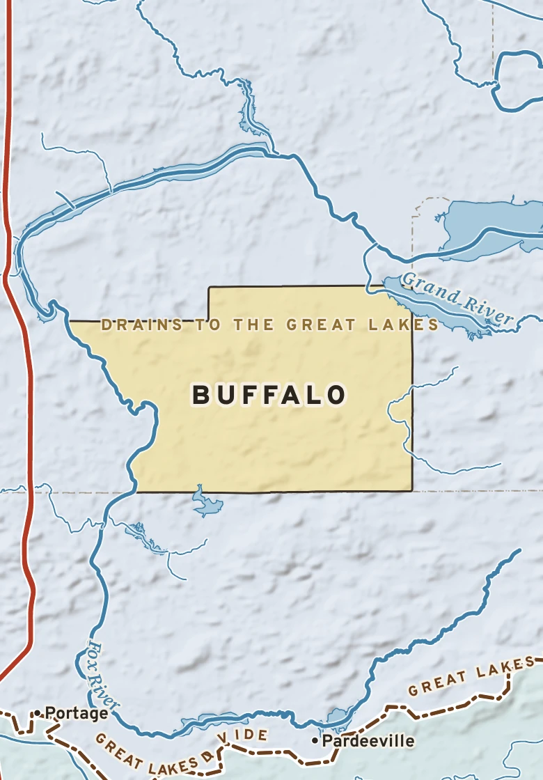 Atlas plate of Buffalo, Wisconsin.