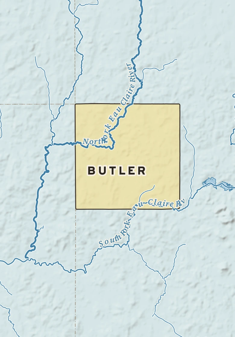 Atlas plate of Butler, Wisconsin.
