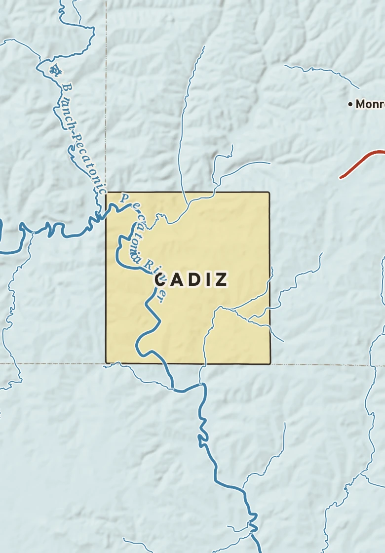 Atlas plate of Cadiz, Wisconsin.