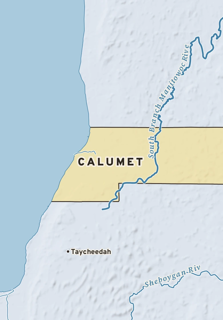 Atlas plate of Calumet, Wisconsin.