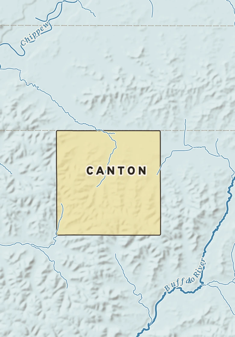 Atlas plate of Canton, Wisconsin.