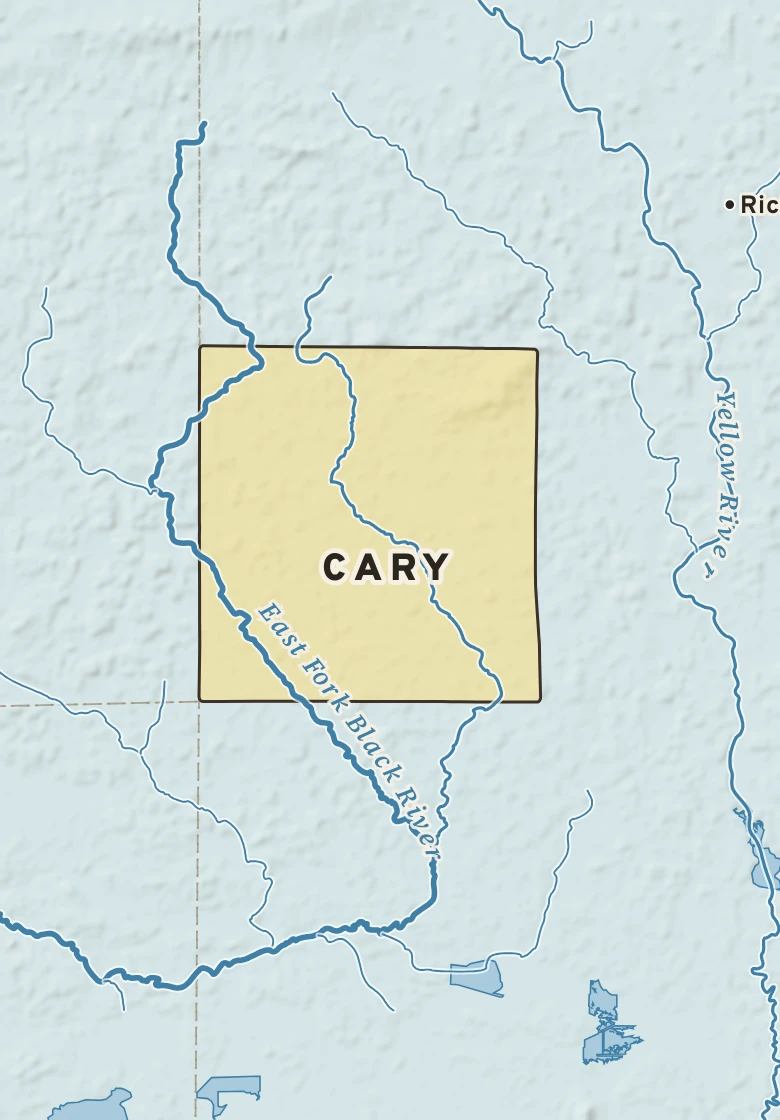 Atlas plate of Cary, Wisconsin.