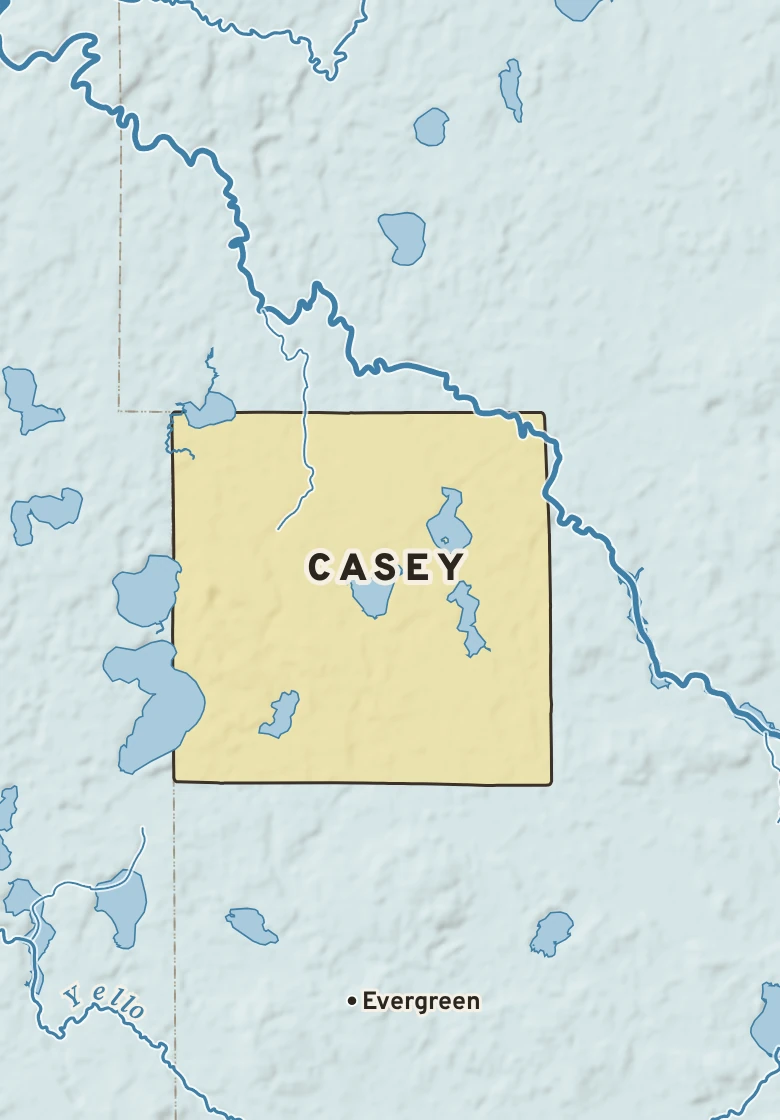 Atlas plate of Casey, Wisconsin.