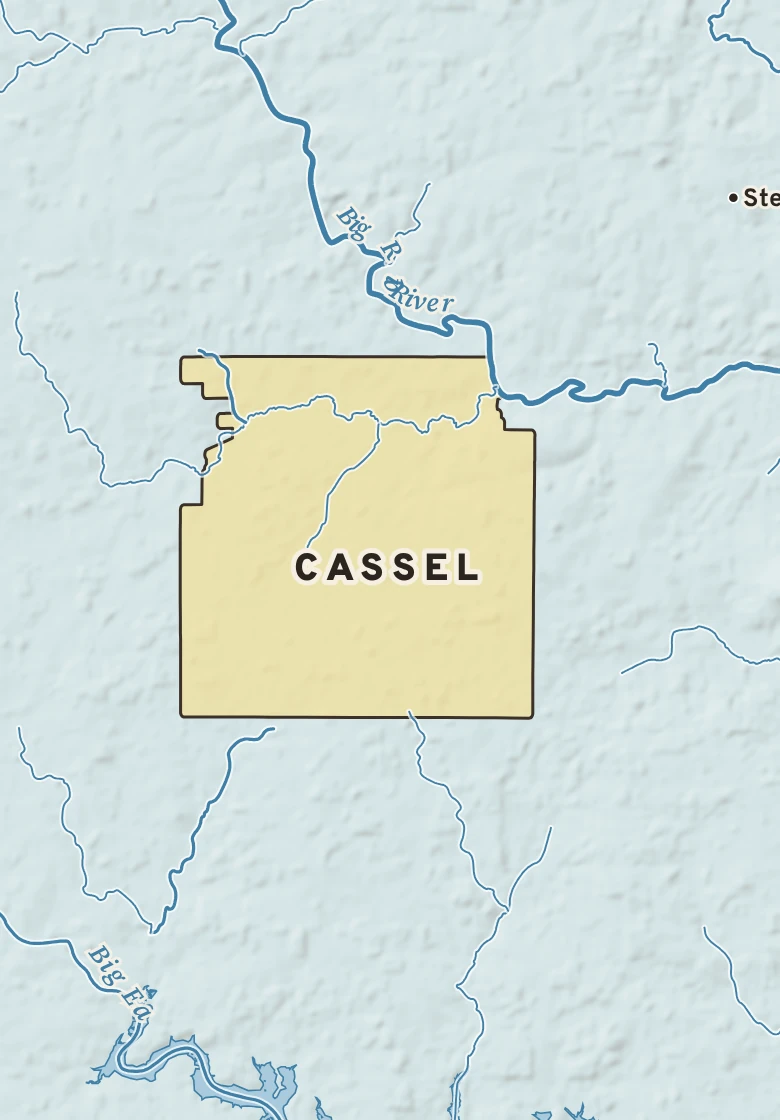 Atlas plate of Cassel, Wisconsin.