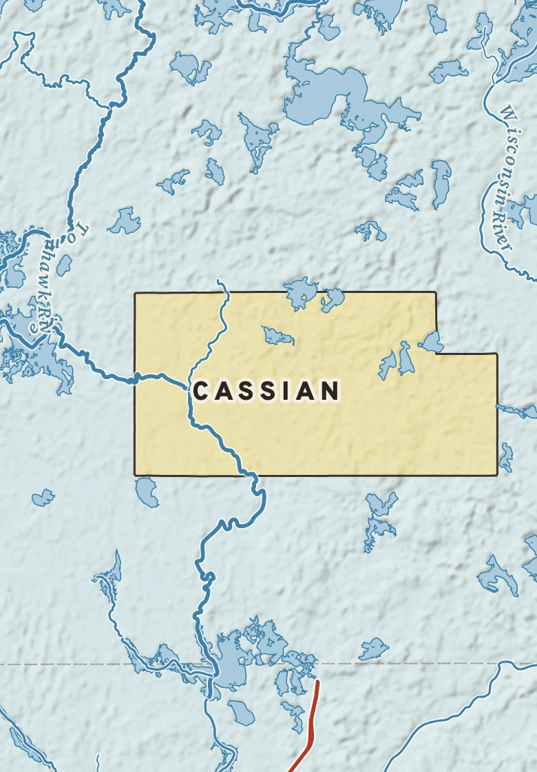 Atlas plate of Cassian, Wisconsin.