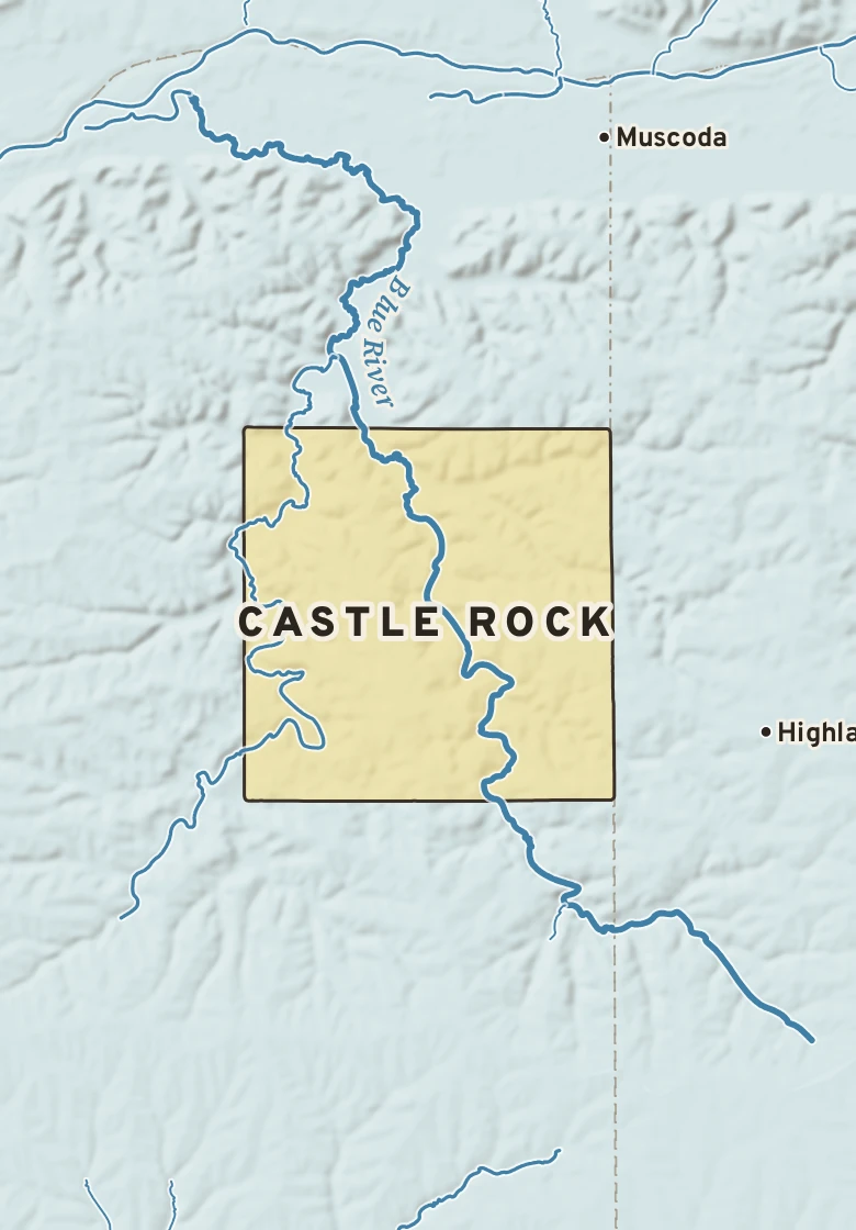 Atlas plate of Castle Rock, Wisconsin.