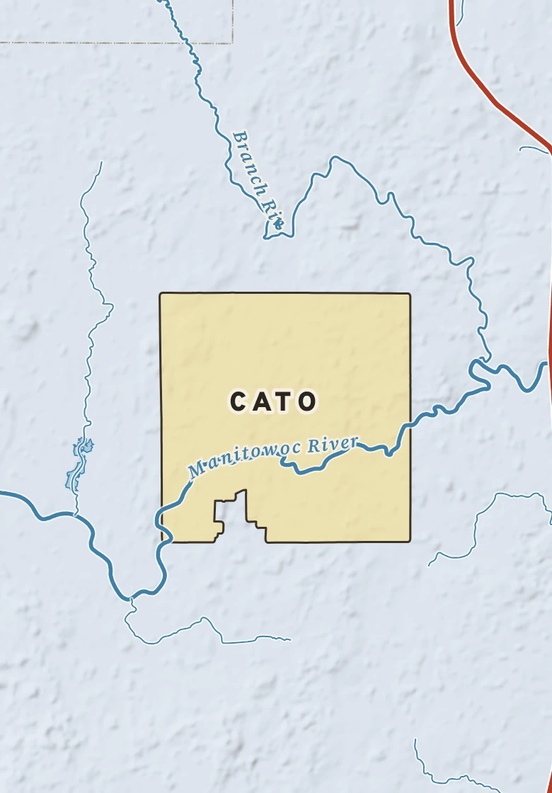 Atlas plate of Cato, Wisconsin.