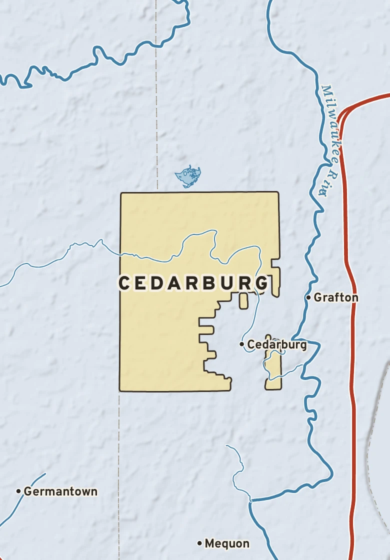 Atlas plate of Cedarburg, Wisconsin.