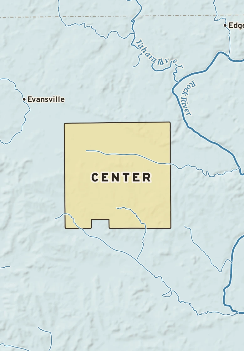 Atlas plate of Center, Wisconsin.