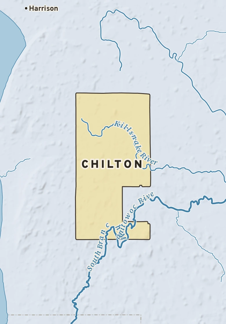 Atlas plate of Chilton, Wisconsin.
