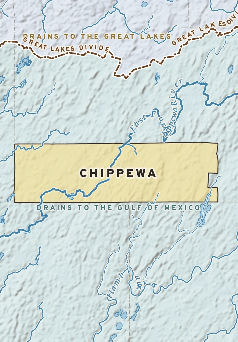 Atlas plate of Chippewa, Wisconsin.
